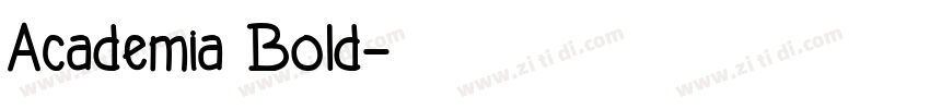Academia Bold字体转换